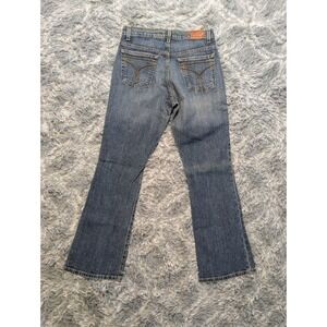 Vintage Calvin Klein Jeans Size 4 Y2K Medium Wash Mid Rise Flare Denim Pants